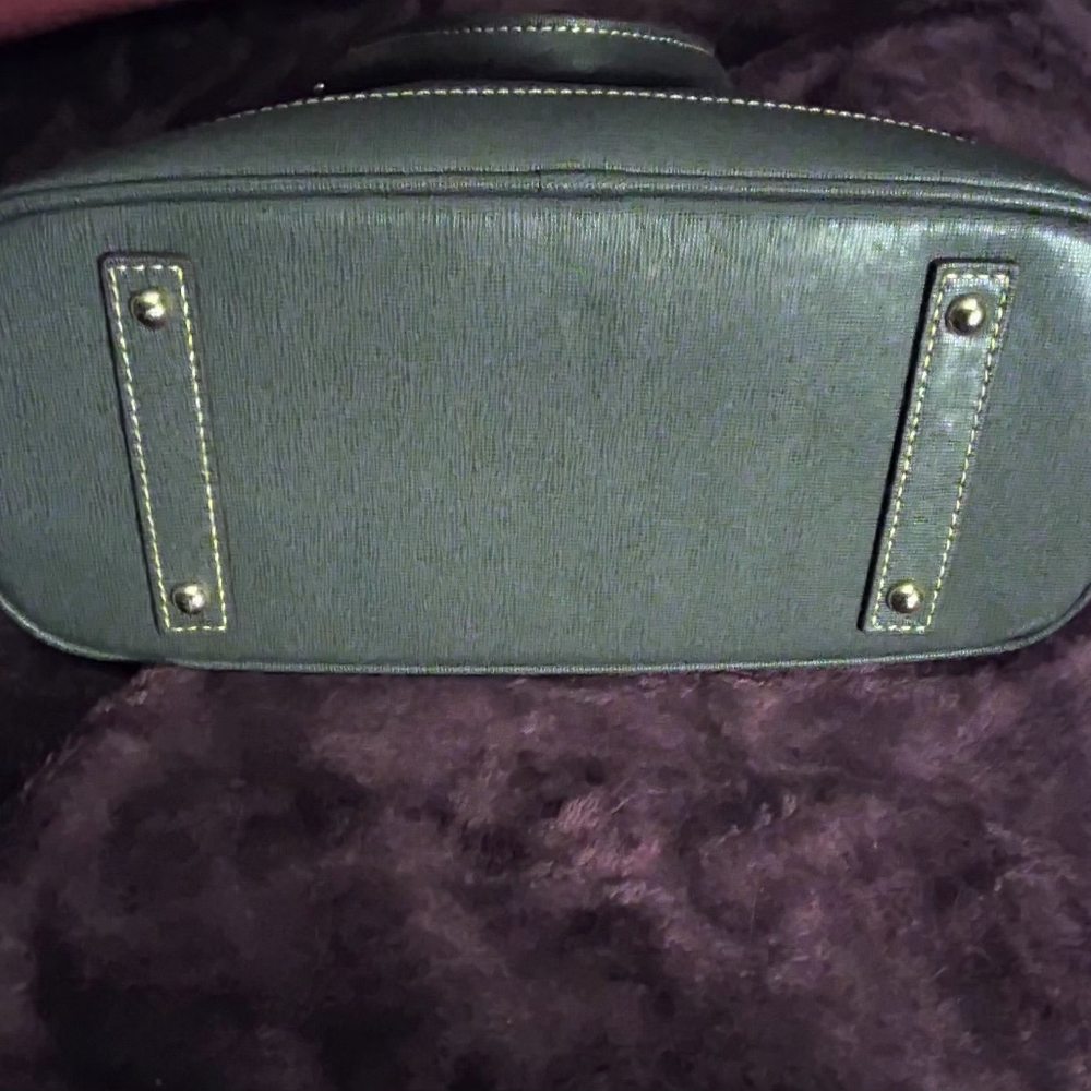 NEW Dooney & Bourke Saffiano Leather Zip Zip Satchel- Elephant w/Silver Hardware - Picture 10 of 10